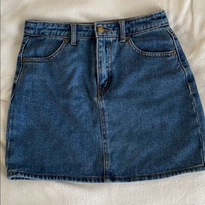 forever 21 denim skirt